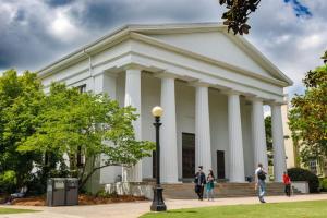 Students walk by the Chapel on the campus of the University of Georgia in Athens.

Bryan Pollard / Shutterstock.com