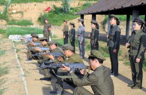 North Korean soldiers train in the capital Pyongyang in this undated photo released by North Korea's Korean Central News Agency (KCNA).