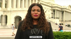 Rep. Cori Bush talks eviction moratorium extension. (CBSN)