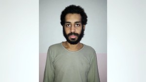 FILE PHOTO: Alexanda Kotey is seen in this undated handout picture in Amouda, Syria, released Feb. 9, 2018.  (Syrian Democratic Forces/Handout via REUTERS)