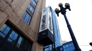 A sign is pictured outside the Twitter headquarters in San Francisco, Monday, April 25, 2022. (AP Photo/Jed Jacobsohn / AP Newsroom)