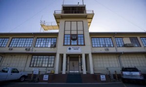 The military commissions building in Guantánamo Bay naval base, Cuba. Photograph: Alex Brandon/AP