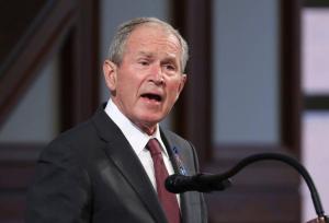 Former President George W. Bush. (Pool photo by Alyssa Pointer/TNS)