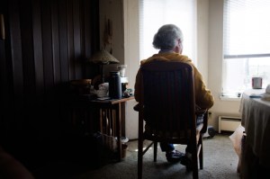 SAN FRANCISCO, CA – April 13: Katsumi Iwasaki of San Francisco, who was bilked out of his $400,000 retirement savings in a romance scam, poses for a portrait inside his home on April 13, 2022, in San Francisco, Calif. (Dai Sugano/Bay Area News Group)