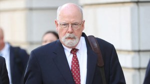 Special Counsel John Durham departs the U.S. federal courthouse after opening arguments in the trial of attorney Michael Sussmann in Washington, May 17, 2022. (Reuters/Julia Nikhinson)
