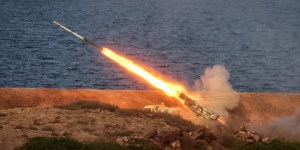 A missile is launched during a joint exercise called the ‘Great Prophet 17’, in the southwest of Iran, in this picture obtained on December 22, 2021. IRGC/WANA (West Asia News Agency)/Handout via REUTERS