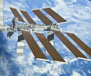 International Space Station display at Kennedy Space Center Visitors Center in Florida. (Photobulb/Dreamstime.com)