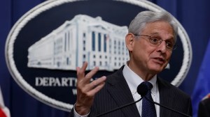 Attorney General Merrick Garland speaks at a press conference on June 13, 2022, in Washington. (Anna Moneymaker/Getty Images)