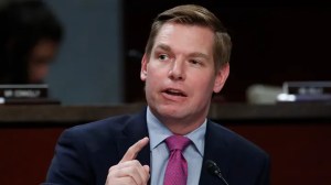 In 2021, Swalwell's campaign dropped more than $20,000 at the Ritz-Carlton, Half Moon Bay, where Swalwell's wife was the sales director until 2019. (AP Photo/Jacquelyn Martin)