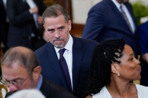 Hunter Biden sat front-row seat at the White House to watch his father hand out the Presidential Medal of Freedom to 17 honorees.
AP/Susan Walsh