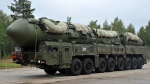 AFP
Image caption,
A Russian RS-24 Yars strategic nuclear missile