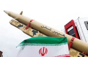 An Iranian missile is displayed during a rally marking the annual Quds Day, or Jerusalem Day, on the last Friday of the holy month of Ramadan in Tehran, Iran April 29, 2022.
(photo credit: MAJID ASGARIPOUR/WANA (WEST ASIA NEWS AGENCY) VIA REUTERS)