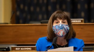 Rep. Kathy Manning and her husband purchased up to $30,000 in Micron Technology stock, which is planning a mass investment due to the CHIPS Act. (Ting Shen-Pool/Getty Images / Getty Images)