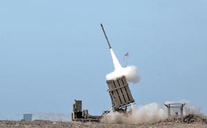 A missile from the Israeli Iron Dome, launched during the Operation Pillar of Defense to intercept a missile coming from the Gaza strip. (IDF/Flickr)