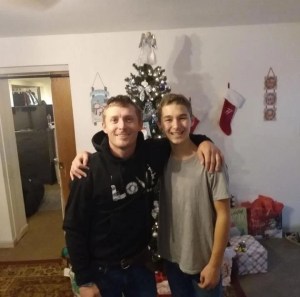 Sean McHugh with his son before January 6th.