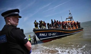 The UK recorded 2,165 Albanians arriving by small boats between January and June 2022. Photograph: Ben Stansall/AFP/Getty Images