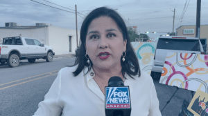 Cindy told Fox News her neighbors had their pet dogs killed before migrants robbed them.  (Fox News Digital/ Jon Michael Raasch)