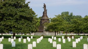 ARLINGTON, VA – AUGUST 17: The Confederate Memorial at Arlington National Cemetery is photographed on Aug. 17, 2017 in Arlington, Virginia. (Calla Kessler/The Washington Post via Getty Images)