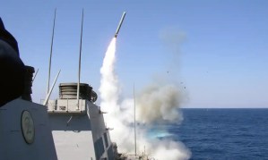 Japan is looking into buying US Tomahawk missiles, a mainstay of American campaigns in Syria and Iraq. Photograph: AFP/Getty Images
