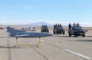 Iranian Armed Forces Chief of Staff Major General Mohammad Bagheri and other top commanders inspect drones as they are prepared for large-scale drone combat exercise of Army of the Islamic Republic of Iran, in Semnan, Iran January 4, 2021