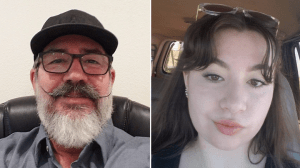 Ken Evans, left, and McKenna Evans were identified in media reports as the victims of the stabbing last Thursday in Palmdale, California. (Facebook)