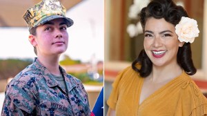 Annika Hutsler, a USMC vet, transformed into a '40s model for the new Pin-Ups for Vets calendar. (Pin-Ups for Vets/Shane Karns)