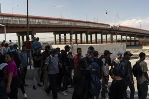 At one point over 2,100 migrants were crossing the border at El Paso daily.
New York Post