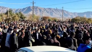 Mourners chanted anti-establishment slogans at the funerals of two protesters killed in Javanroud