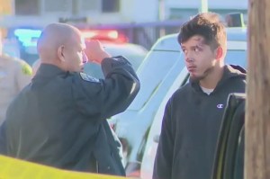 Nicholas Joseph Gutierrez (right), the man arrested for running over California law enforcement recruits, was released from jail Thursday night.
KTTV