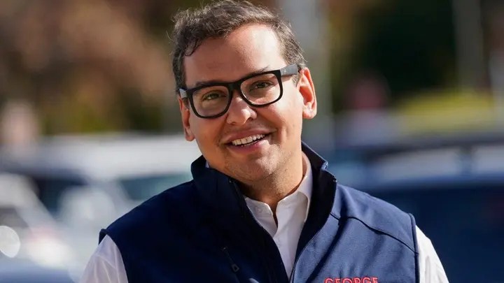 George Santos is facing mounting criticism over his resume. Nassau County District Attorney Anne Donnelly, right, has opened an investigation into him after he admitted to fabricating his resume during his campaign.  (AP Photo/Mary Altaffer)