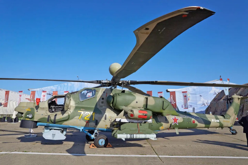 A Mi-28NM with an LMUR missile was displayed at the ARMY exhibition in August 2021. Russian Ministry of Defens