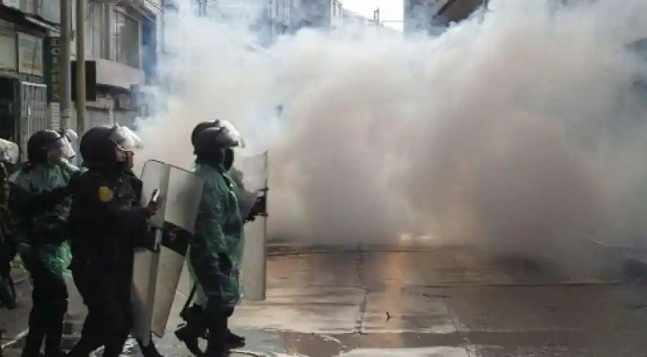 As of Monday, the protesters are blocking roads in six of the nation's 25 departments including some popular tourist areas. Photograph:(AFP)