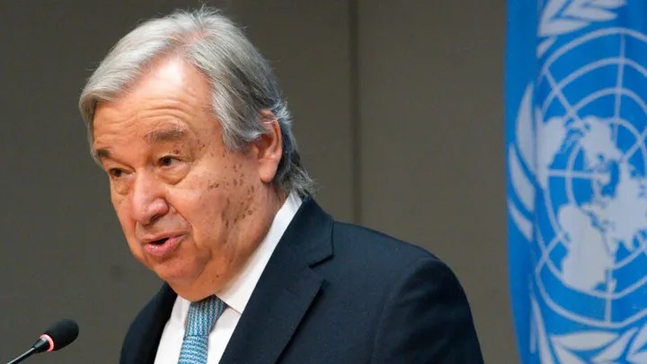  United Nations Secretary-General Antonio Guterres said he's worried about the "perfect storm" hitting global economies on "Mornings with Maria."  (AP Photo/Mary Altaffer, File / AP Newsroom)