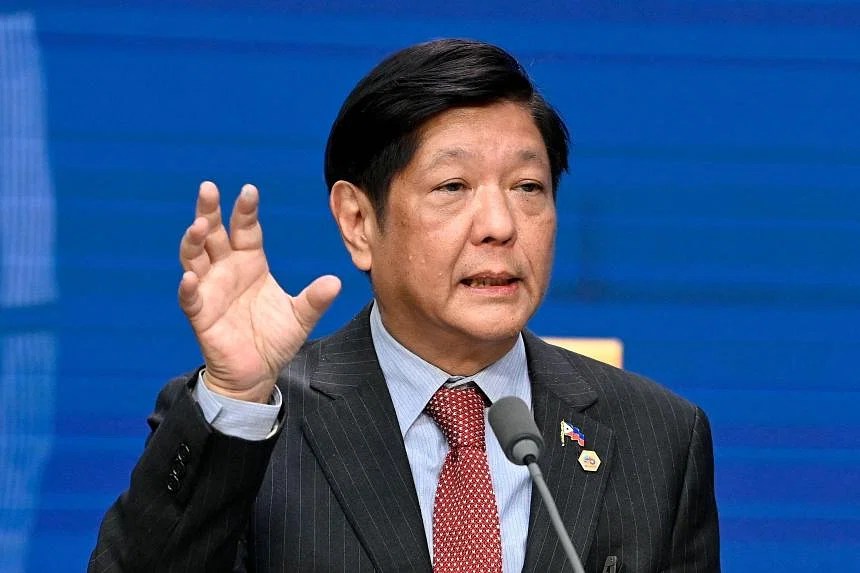 Philippines President Ferdinand Marcos Jr hopes to discuss the proposed Maharlika Investment Fund with global business leaders attending the World Economic Forum. PHOTO: AFP