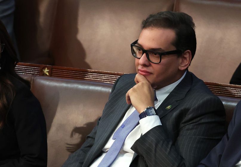 Rep. George Santos (R-N.Y.) in the House Chamber during the second day of elections for Speaker of the House at the U.S. Capitol Building on Jan. 4, 2023, in Washington, D.C. (Photo by Win McNamee/Getty Images)