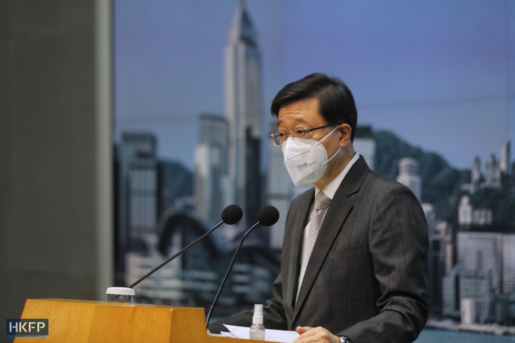 Chief Executive John Lee. File photo: Kyle Lam/HKFP.