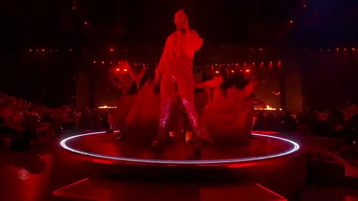 Sam Smith, Kim Petras "Unholy" Grammys performance (CBS/Screenshot)