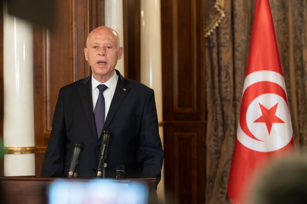 The president of Tunisia, Kais Saied, has vowed a crackdown on illegal immigrants, which now appears to be underway. (Source: Shutterstock).